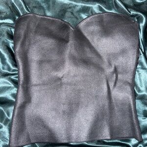 Zara Black Strapless Crop Top